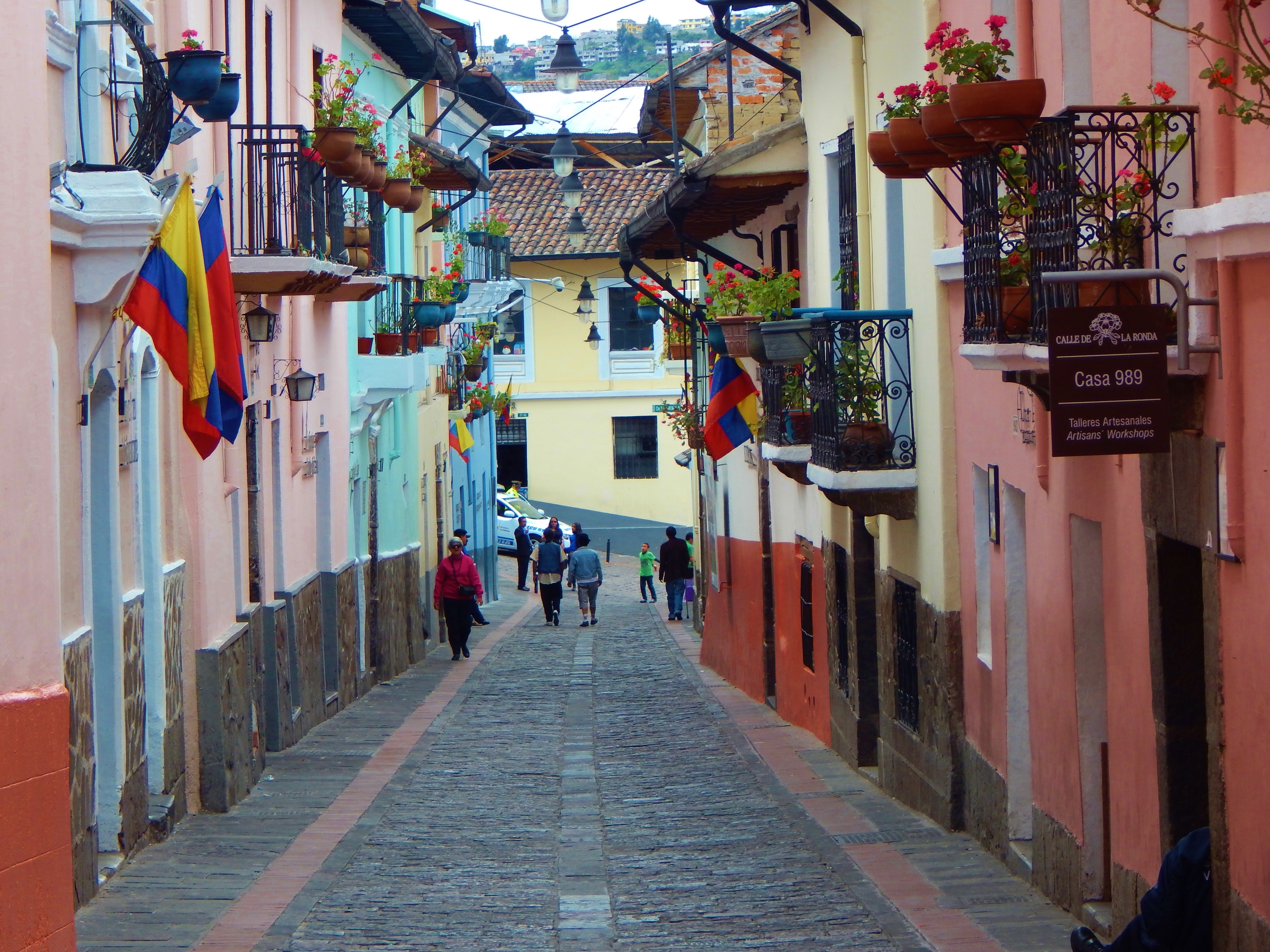 Strasse 'La Ronda' in Quito