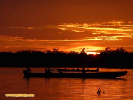 Sonnenuntergang an der Lagune