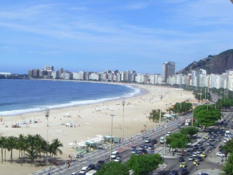 Die Copacabana in Rio de Janeiro