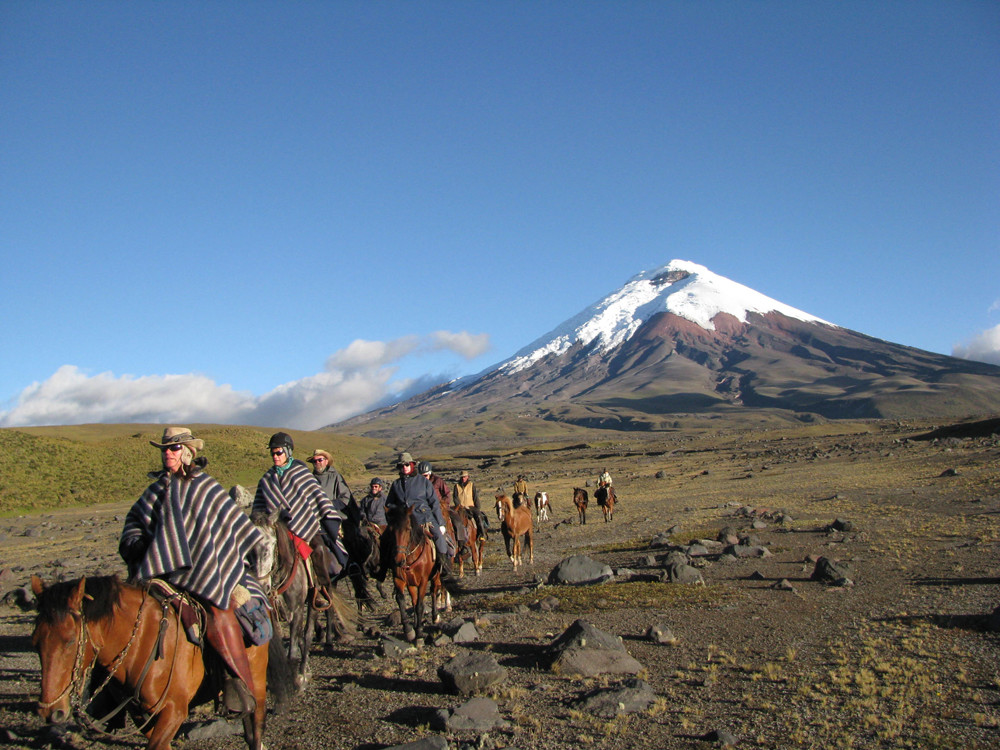 Reiter im Cotopaxi Nationalpark