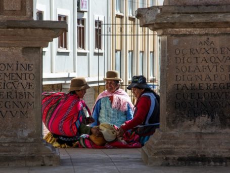 einheimische Frauen in Bolivien