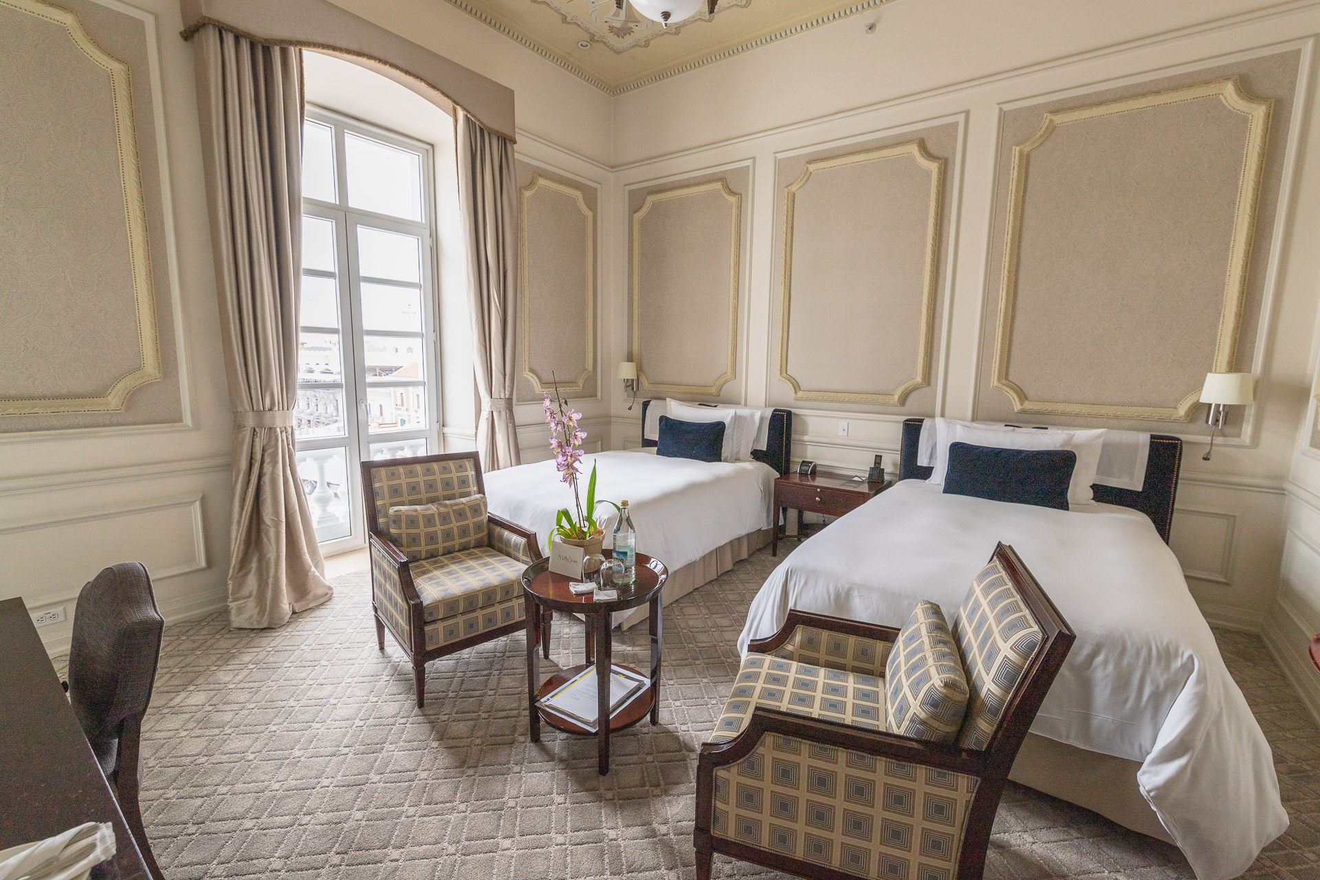 Geräumige Zimmer im Casa Gangotena