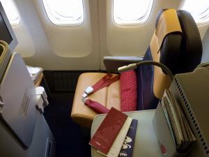 Viel Platz und Privatsphäre in der Business Class