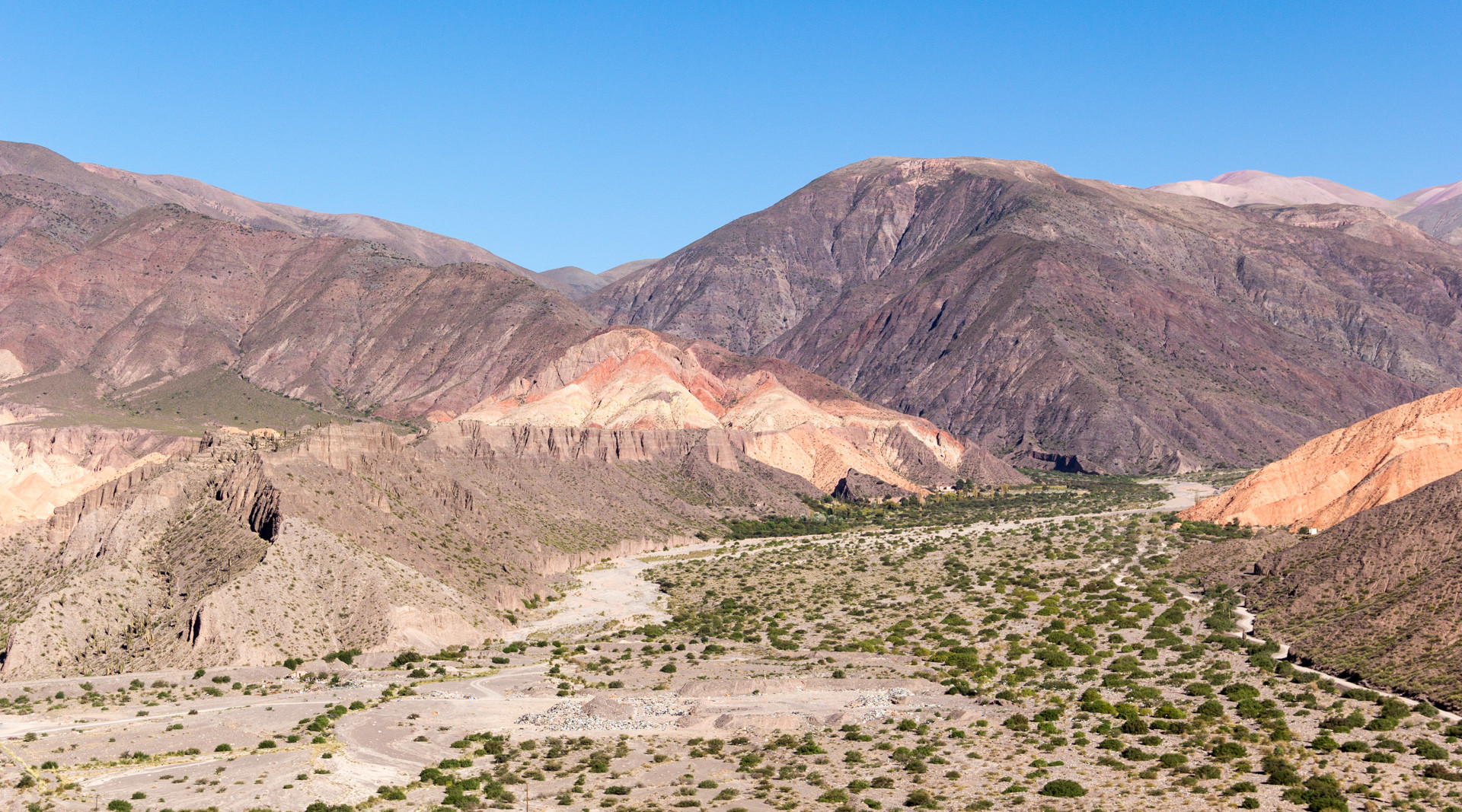 Blick über die Schlucht Blick über die Quebrada de Humahuaca