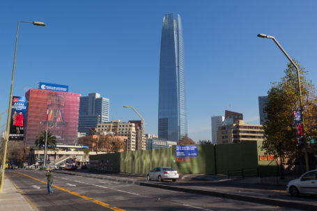 der Wolkenkratzer Gran Torre Santiago in Chile