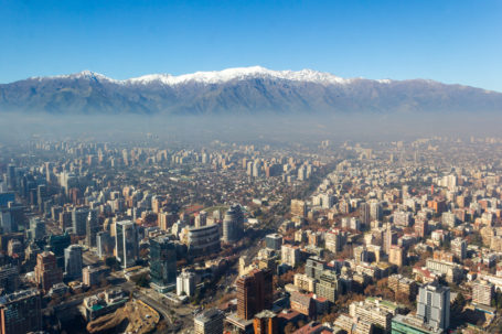 Blick über Santiago de Chile