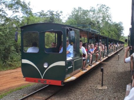Eisenbahn auf der argentinischen Seite der Wasserfälle von Iguazu