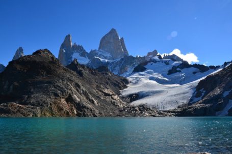 Blick über die Lagune auf den Fitz Roy