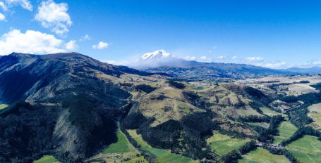 Die grandiose Landschaft im Cayambe Coca Nationalpark