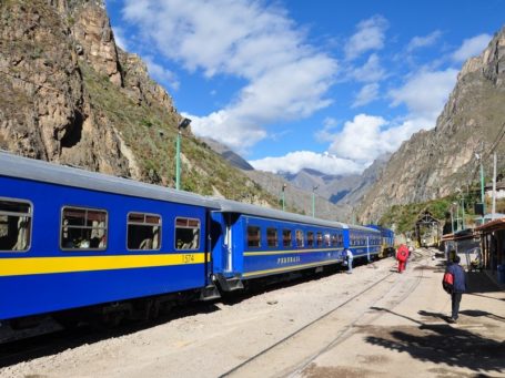 Zugfahrt durch das Urubamba-Tal