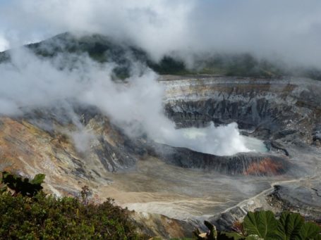 Der Vulkan Poas auf Costa Rica